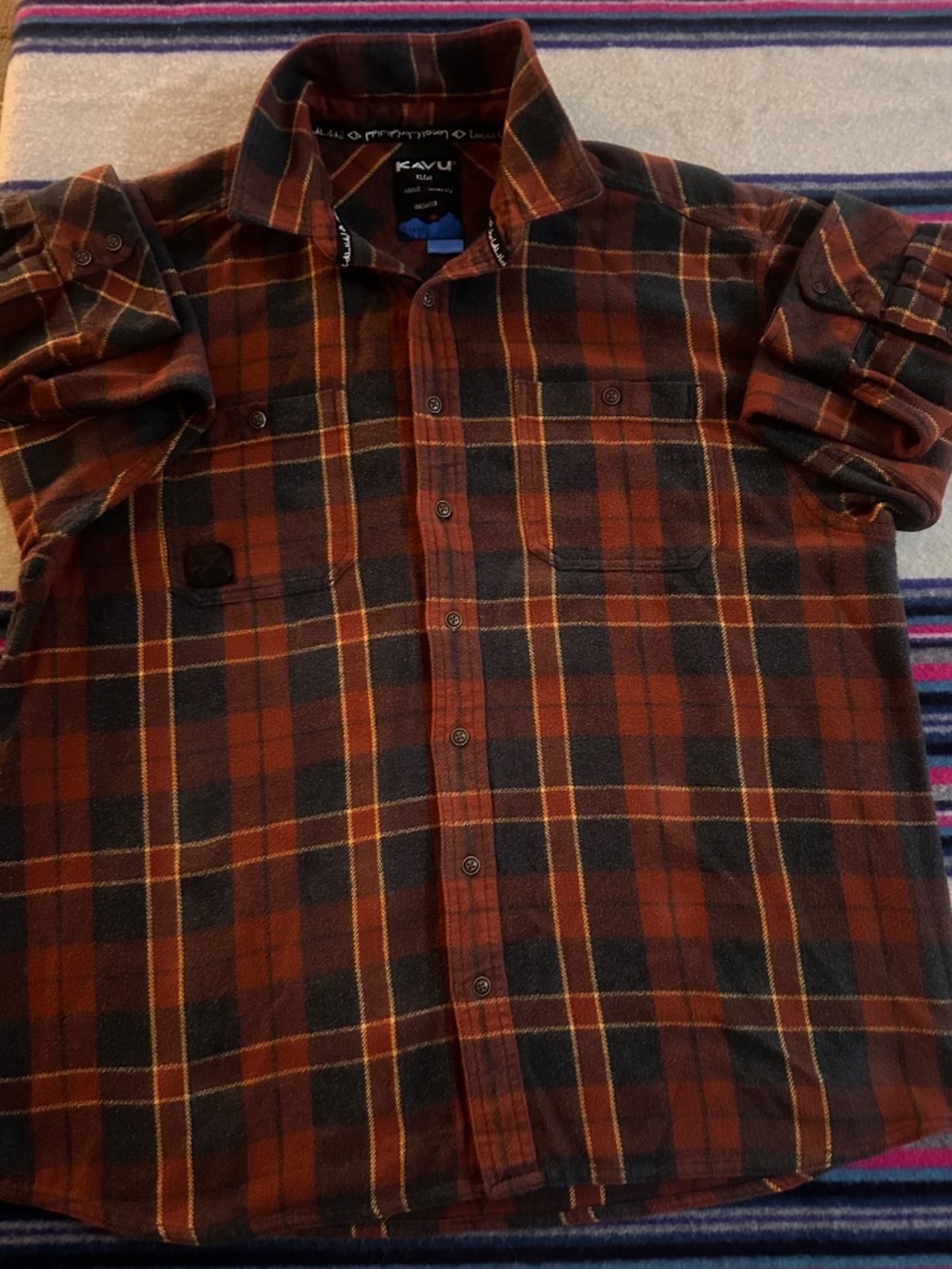 Kava- Men’s Long Sleeve Plaid Button-Up Flannel - Picture 4 of 8
